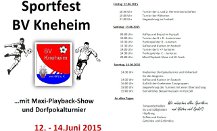 Ankündigung Sportfest 2015