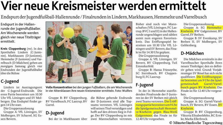 Hallenendrunde Jugend (MT 24.02.2012)