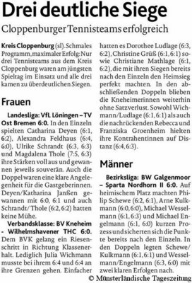 1. Damen: Kneheim - Wilhelmshaven 6:0 (MT 26.02.2015)