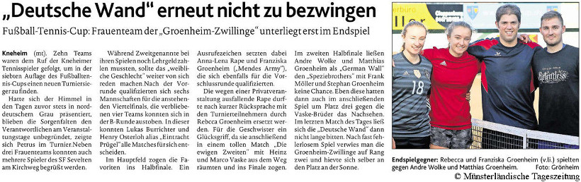 Fußballtennis-Cup 2017 (MT 06.07.2017)
