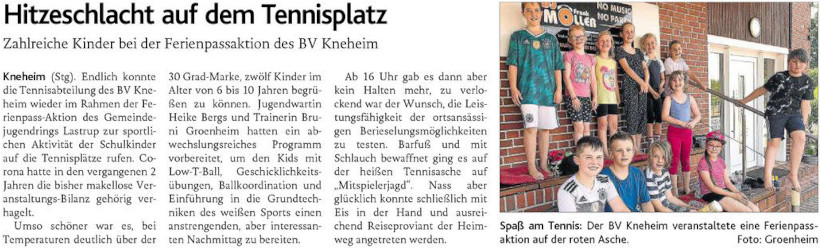 Hitzeschlacht auf dem Tennisplatz (MT 28.07.2022)