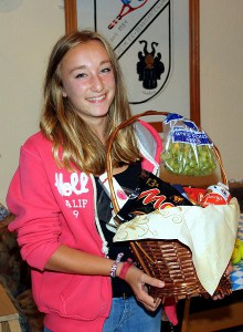 Rebecca Groenheim gewann den Präsentkorb für die richtige Lösung des Saisonquiz 2014.